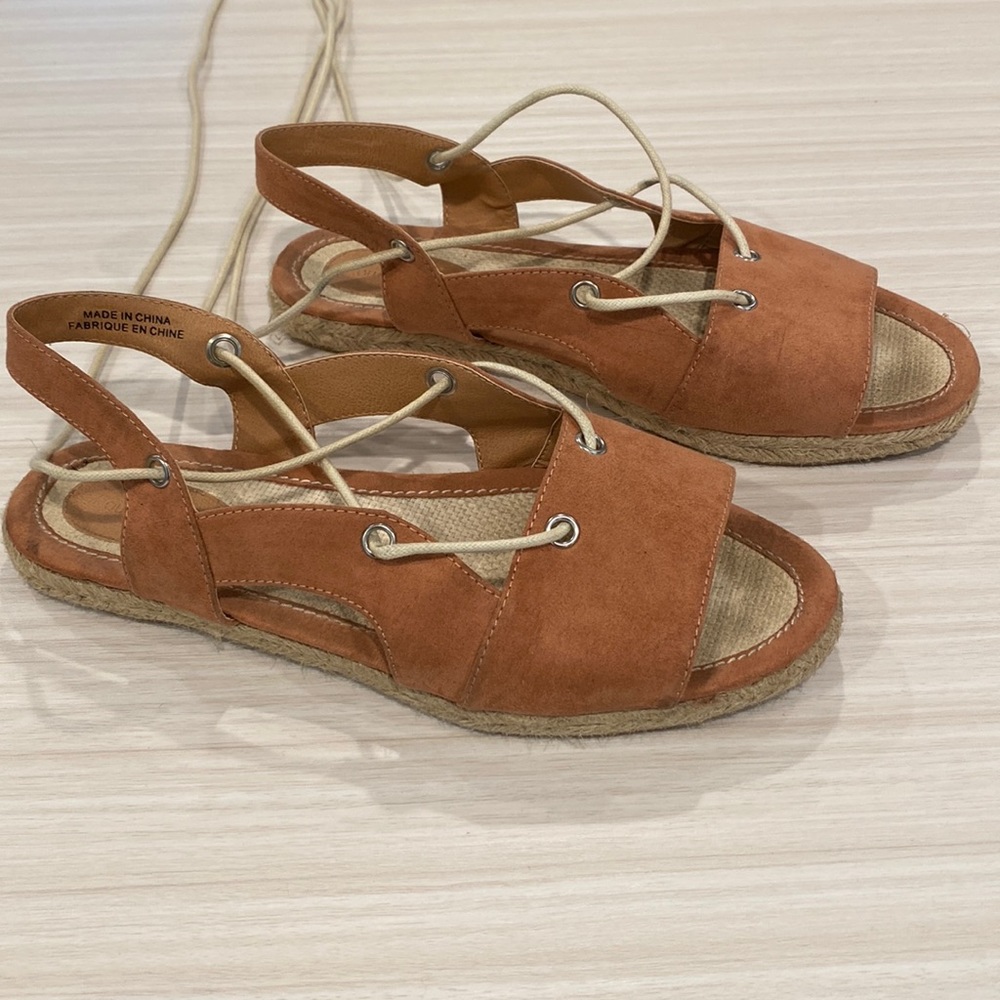 Lace up espadrilles